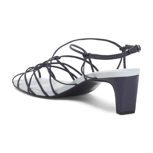 BERNARDO Midnight Made In Brazil Leather Catrina Strappy Heel Sandals - Picture 2 of 3